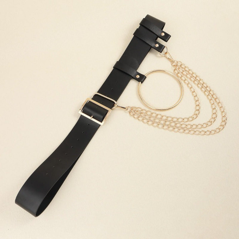 Designed for Street Punk Women! Chain Decorative Stylish Belts to Add Color to Dresses and Jeans