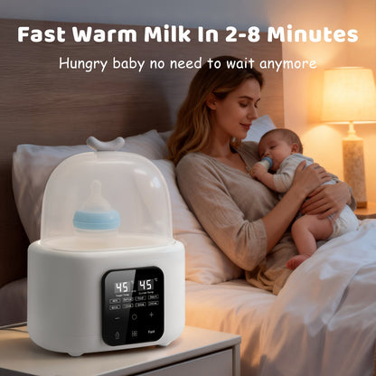 6-in-1 Electric Bottle Warmer - Timer, Defrost and Keep-Warm Modes – view 2