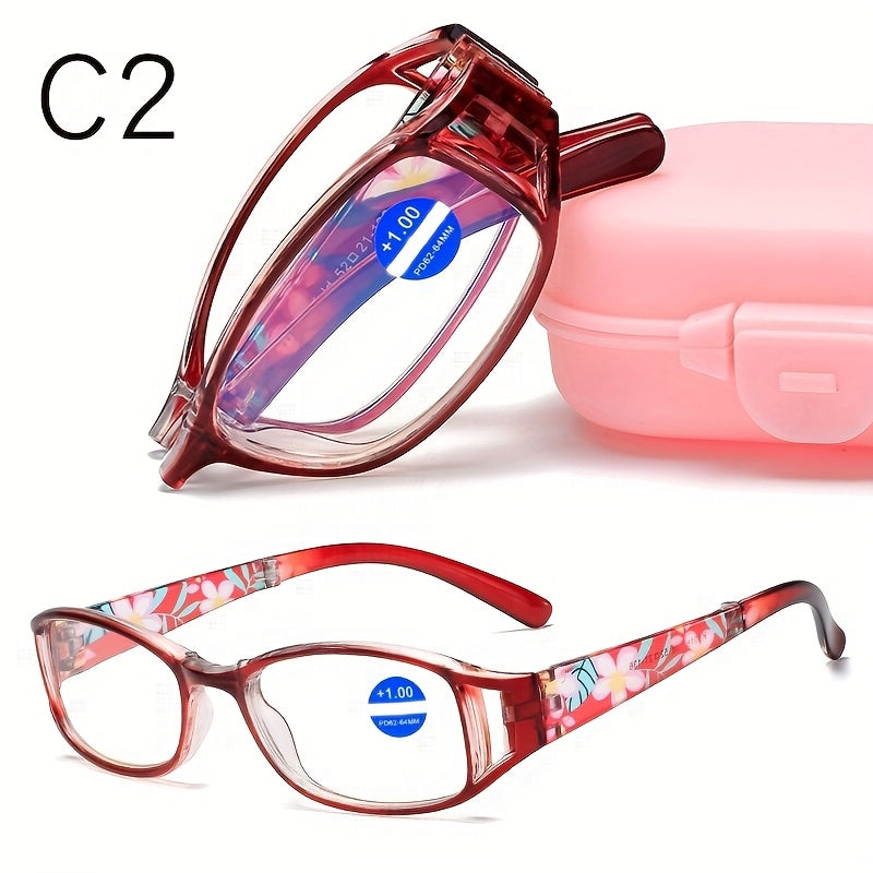 Folding Reading Glasses 3-Pack Unisex Elegant Business Style Mixed Colors Portable Compact Readers for Men and Women Strengths 1.0x to 4.0x All Face Shapes