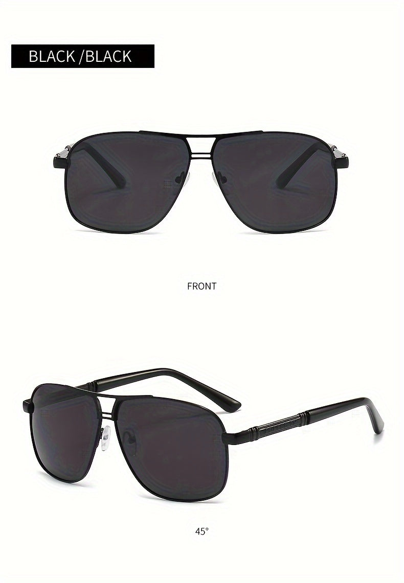 Men'S Oversized Frame Sunglasses - Black to Red Gradient TAC Lens Non-Eyewear, Full-Rim Spectacle Frames (>139Mm) for Formal & Everyday Outfits - Easy-Clean Lens Surface, Stylish Eyewear, Polished End
