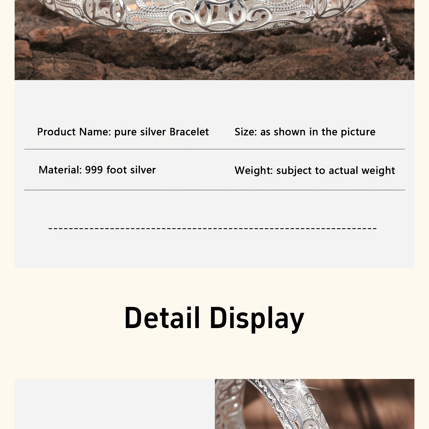 [Girlfriend Birthday Gift] S999 Pure Silver Women's Bracelet, Solid Silver Closed End Bracelet, Women's Multi Functional Jewelry, High End Shining Fashion, Girlfriend Birthday Gift