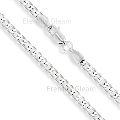 925 Sterling Silver Cuban Link Chain Necklace for Men – Hip Hop Fashion Chunky Choker 20"/22"/24" Birthday Valentine Gift
