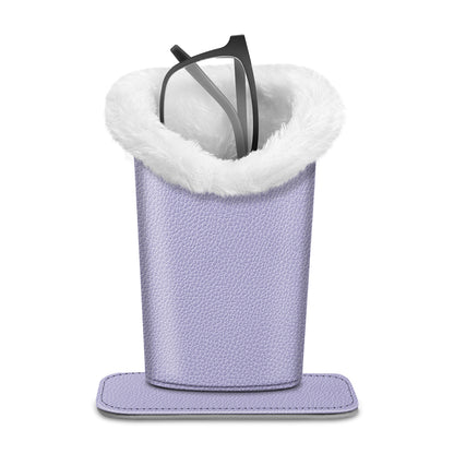 Eyeglasses Holder Stand Plush Lined Anti-Scratch Glasses Storage Organizer for Desk Nightstand Office Bedroom 34 Patterns Gift