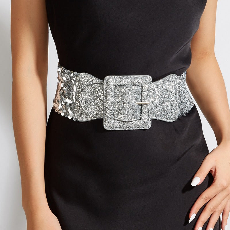 1 Stylish Simple Butterfly Style Buckle Wide Girdle Exquisite Gift INS French Fashion Trend Gift Daily Commuting Party Party to Wear to Send Friends a Family Gift (OPP Bag)