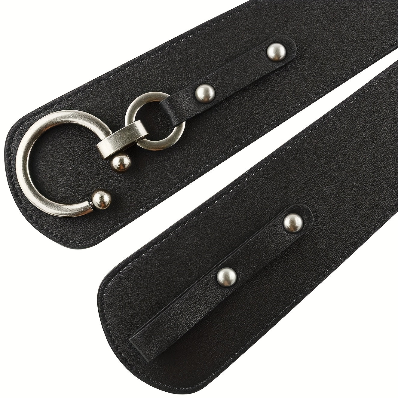 SUOSDEY 1pc Women's Fashion Retro Wide Elastic Belt with Interlocking Buckle Halloween Belt Match Day Fan Gear for Football All Fans