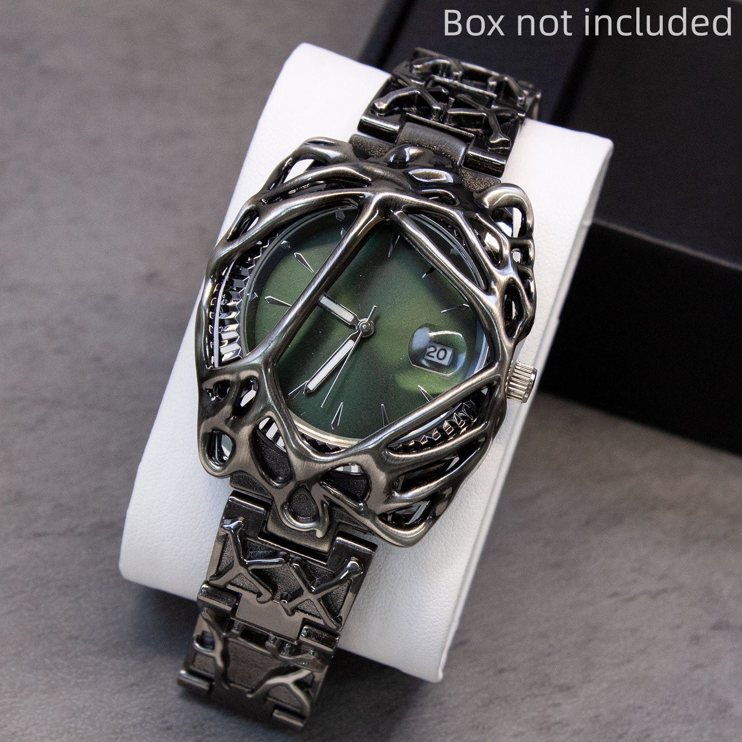 Y2K Men'S Punk Style Spider Web Design Watch, Unique Stylish Quartz Wristwatch