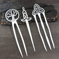 3pcs Vintage Viking Hairpins Tree of Life Hairpin Celtic Knot Crescent Hair Butterfly Heart Hairpin Amulet Spiritual Hair Additions for Women