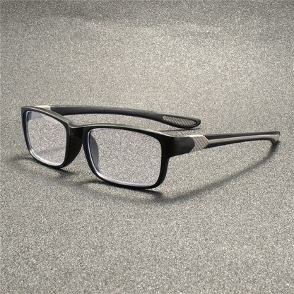Reading Glasses 4 Pack Fashion Sport Rectangular Full Frame for Men Women – Lightweight Presbyopia Readers, Diopters +1.00 to +4.00, Everyday Office Computer Use