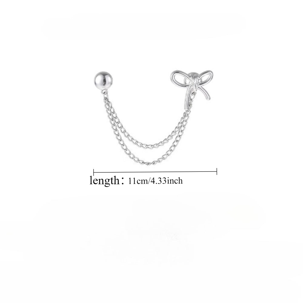 20pcs Clothing Shortening Tool, Decorative Buckle Chain at the Hem of Clothes and Pants, Firmly Fixed, Durable Metal Invisible Pin, Fashion Chain for Clothing Accessories, Suitable for Daily Wear and Clothing Matching
