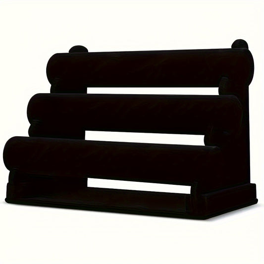 Jewelry Stand 3-Tier Desktop Display Rack for Watches, Bracelets & Bangles — Stylish Home Decor Organizer & Holiday Gift