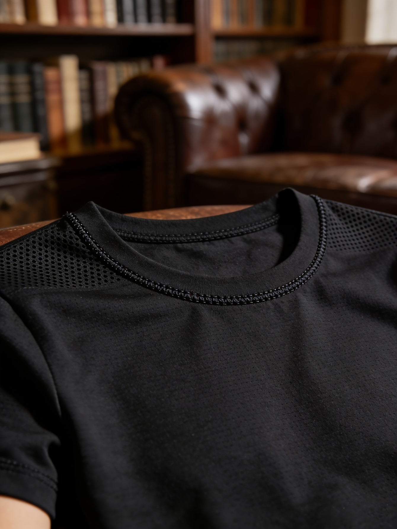 6pcs Men'S Crewneck Short Sleeve T Shirts Solid Color Breathable Cooling Quick – view 2
