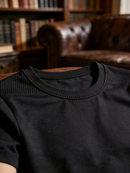 6pcs Men'S Crewneck Short Sleeve T Shirts Solid Color Breathable Cooling Quick – view 2