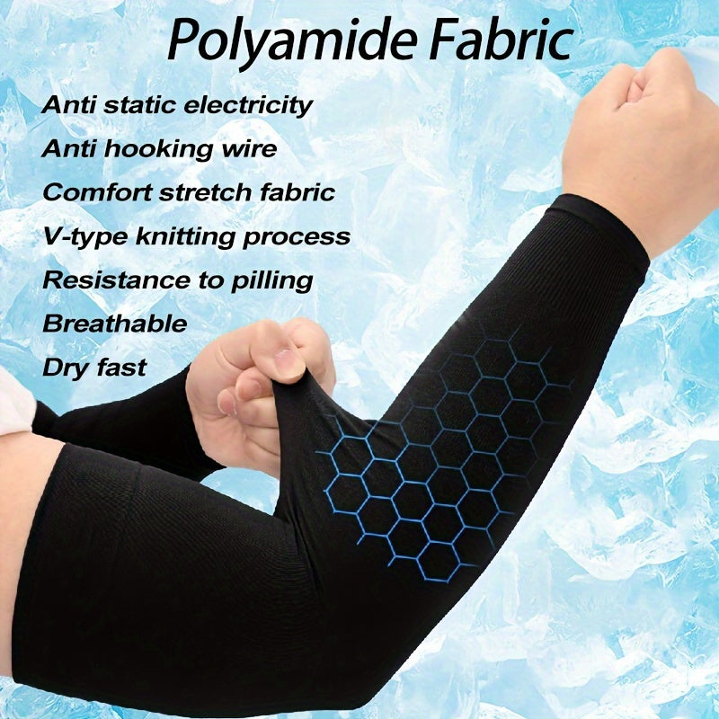 7-Pair Cooling Arm Sleeves - Stretch Knit Multi-Color Set – view 2