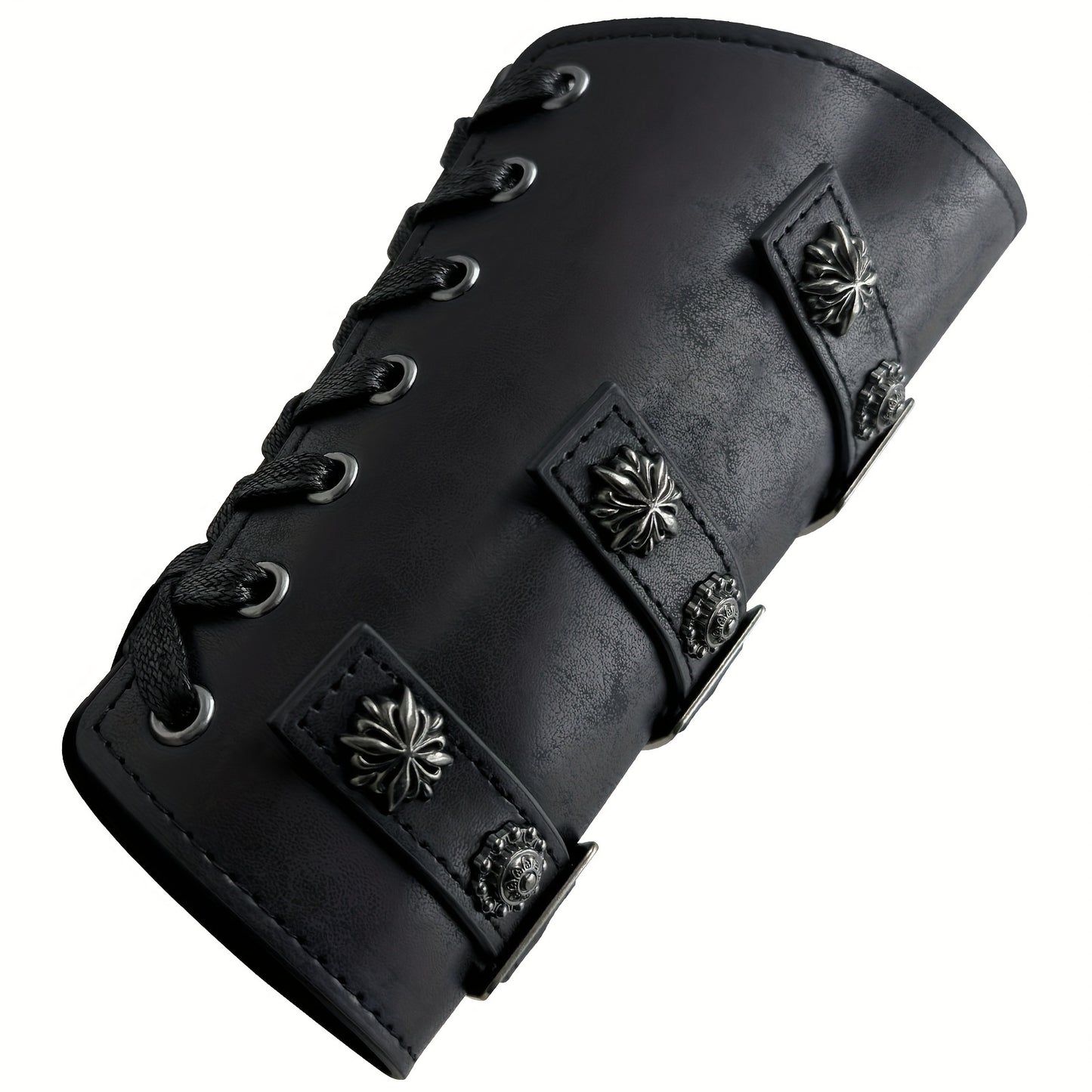 Medieval Knight Wrist Guards Handcrafted Cosplay Armor Bracers Halloween Stage Performance Costume Accessories for Men Women