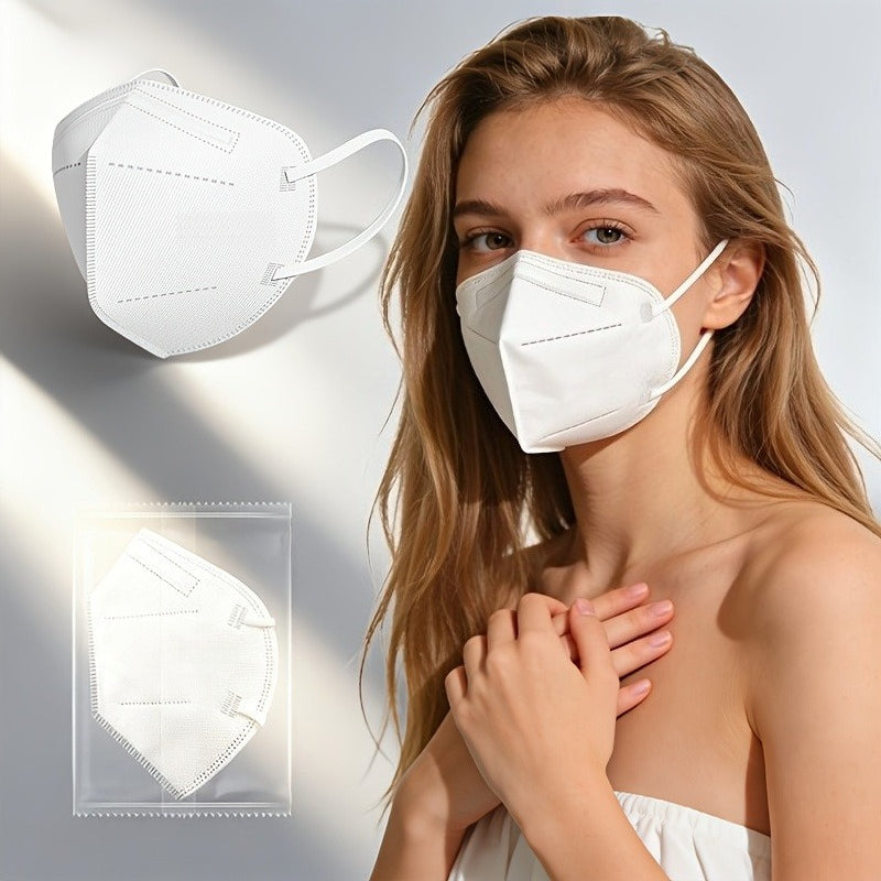 Individually Wrapped Disposable Face Masks Suitable for Most Face Shapes - Breathable Windproof Warmth Retention, Elastic Ear Loops & Comfortable Fit for Daily Use, Travel, School, Work - Individually Wrapped for Hygiene (No)