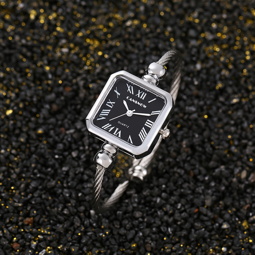 Stylish Women'S Wristwatch with a Sleek Strap And Quartz Movement