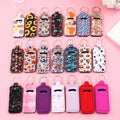 21pcs Lipstick Holder Keychain Bulk Neoprene Lipstick Gloss Lipstick Pouch with Metal Ring for Lipstick Lanyard Birthday Gift Travel Key Ring Holder, Multiple Colors, Modern.