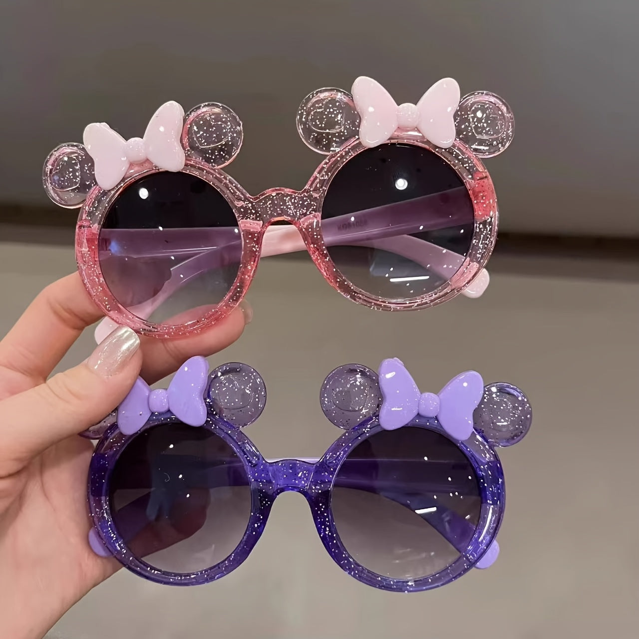 Rhinestone Bow Glasses Lightweight Fashion Eyewear Stage Performance Photo Shoot Party Halloween Christmas Holiday Women Pink Purple Black Red Blue Beige