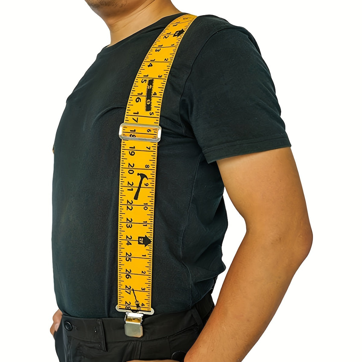 1.97inch Wide Men's Suspenders Elastic Wide X-shaped Belts Clothing Decorative Accessories For Working Outdoor, Ideal choice for Gifts