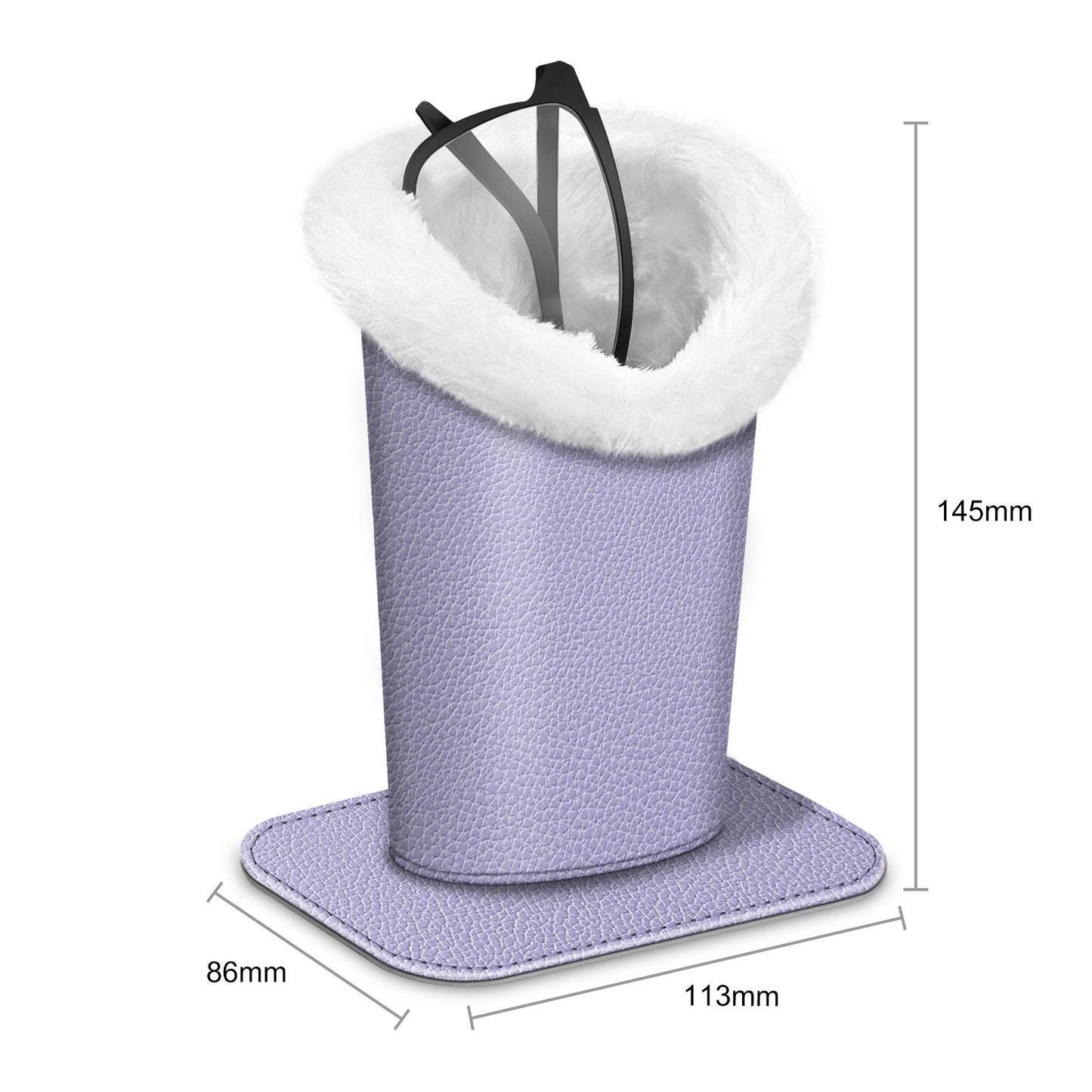 Eyeglasses Holder Stand Plush Lined Anti-Scratch Glasses Storage Organizer for Desk Nightstand Office Bedroom 34 Patterns Gift