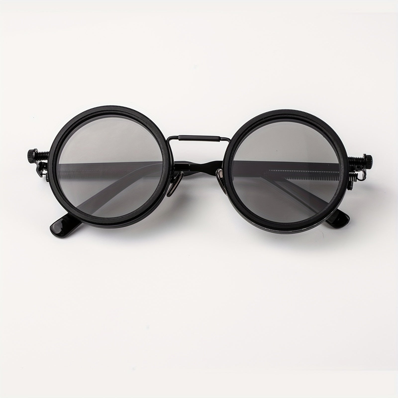 Industrial Punk Style Rotating Dimming Fashion Glasses, Spring Temple, Rotating Dimming, Flexible Adaptation to a Variety of Scenes, High Fashion