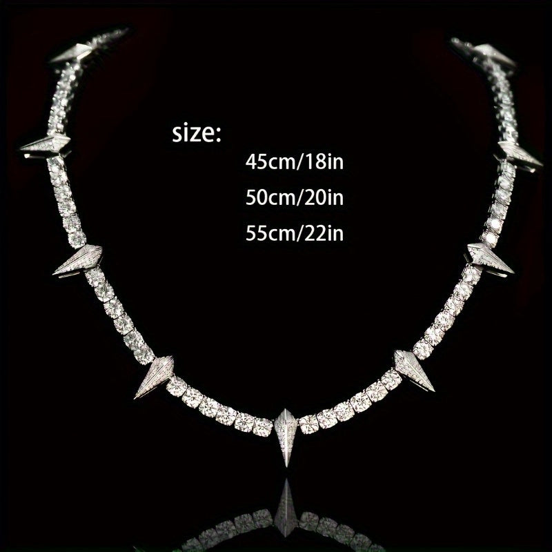 1 Men's Necklace with Wolf Tooth Pendant King of Wakanda Spike Necklace for Christmas New Year Valentine's Day Gift