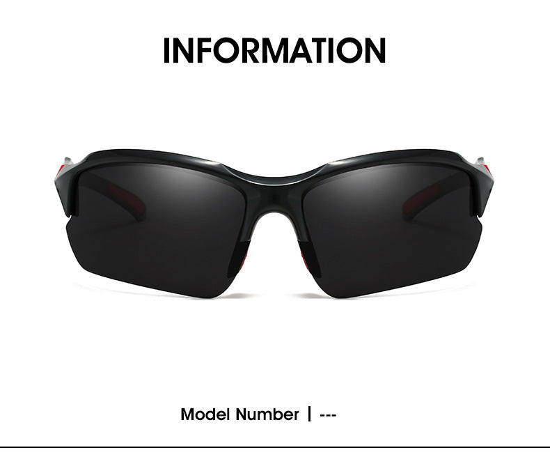 Sport Sunglasses Polarized Half Frame Lightweight UV Protection for Men Women – Skiing Driving Running Fishing Cycling Outdoor, Available in 3-Pack or 10-Pack Bulk Set