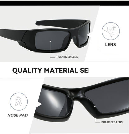 Polarized Sports Sunglasses 4 Pack – HD Lenses Cross Frame Design for Men, Camouflage & Solid Color Combos, Multi-Light Condition Eyewear, Outdoor Driving Cycling Fishing Set