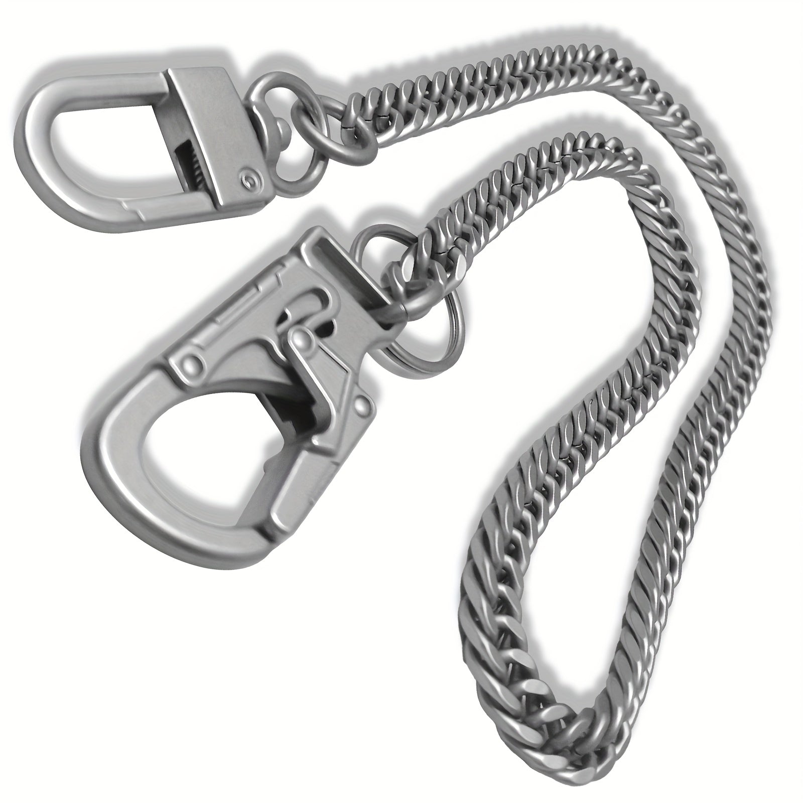 Ahiller Business Style Wallet Chain, Hip Hop Style Keychain - Dual Lock Security Design, Outdoor Camping, Traveling Accessory for Motorcycle/Daily Use with Scratch Resistant Coating, Men's EDC Carrying Gear Chain, Perfect Gift for Boyfriends And Dads, Dai