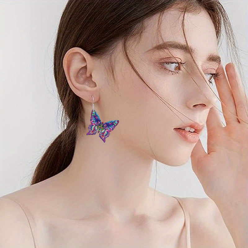 18pcs/9 Pairs of Colorful Elegant Colorful Pendant Earrings Set, Stylish Earrings Everyday And Banquet Occasions- All Seasons, Gifts