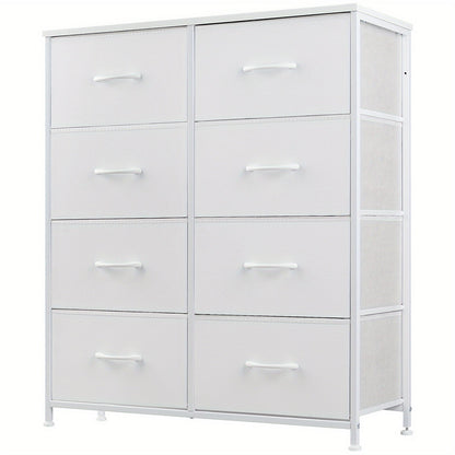 8-Drawer Fabric Storage Chest - Steel Frame and Oak-Look Finish – view 7