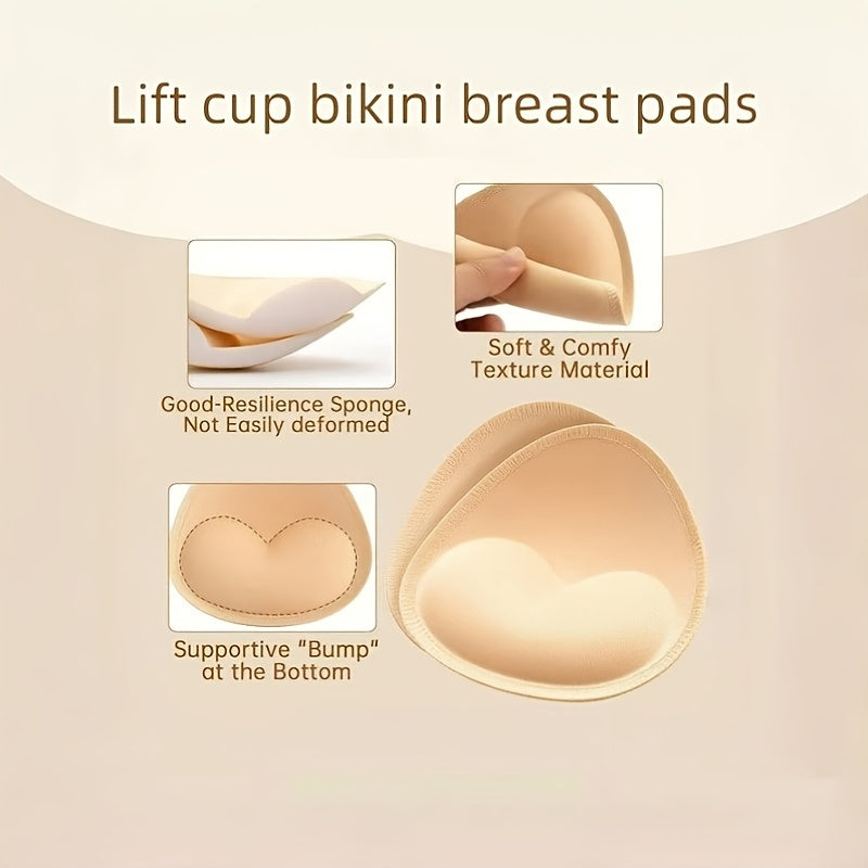 8-Pack Women's Adhesive Bra Pads - Reusable Push-Up Bikini Inserts – view 3