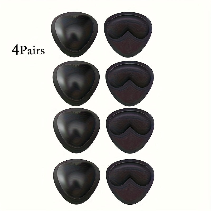 8-Pack Women's Adhesive Bra Pads - Reusable Push-Up Bikini Inserts – Beige option – view 7