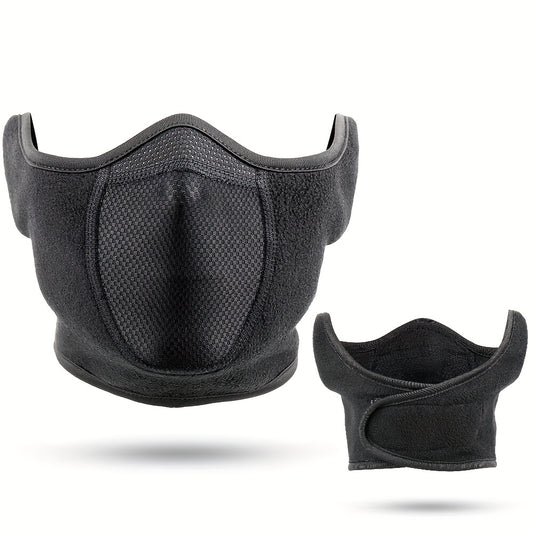 Winter Ski Face Mask Adjustable Windproof Half Face Mask Outdoor Thermal Neck Warmer For Men Women