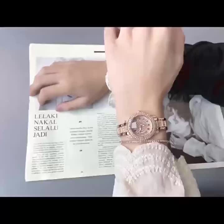 6pcs/set Watches for Women, Luxury Jewelry Set with 5pcs - Bracelet, Necklace, Earrings, Ring Jewelry for Women Set, Elegant Womens Watches, Valentine's Day Birthday Gifts for Women, Reloj De Mujer, Watches for Women, No Boxes.