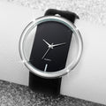 3pcs/set, Stylish And Simple Transparent Women's Watches Set, Elegant Casual PU Leather Strap Quartz Watch, Creative And Trendy Best Gift Watches for Ladies Female, Without Box