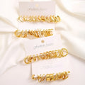 48pcs Summer Simple Imitation Pearl Love Fried Dough Twists Earring Set For Women'S Holiday Date Anniversary Gift Daily Collocation