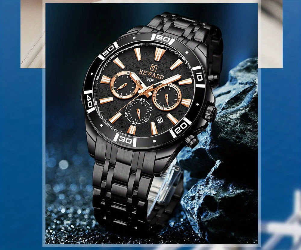 Introducing The Latest Collection of Premium Men'S Business Watches Featuring Stainless Steel, Quartz Movement, Chronograph Functions, And Luminous Displays for Sports Enthusiasts