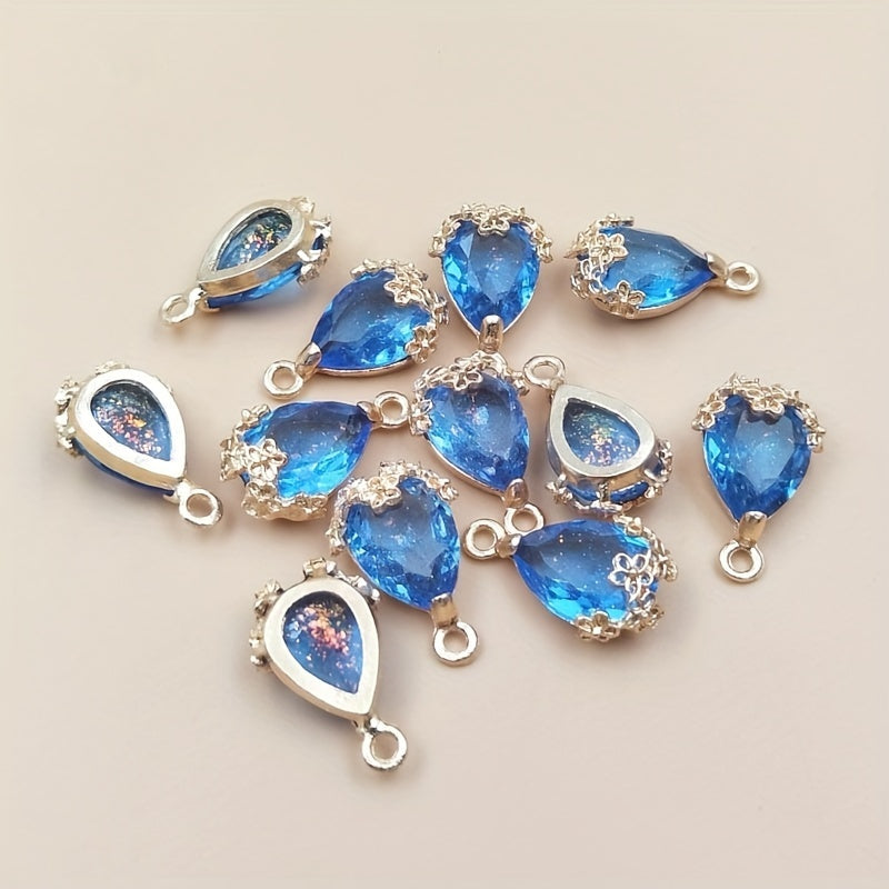 22pcs Plum Blossom Edge Water Drop Pendant Accessories Water Drop Pendant Accessories Women's Jewelry Accessories Set