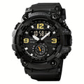 [Ideal Gift] Men's Sports Digital Dual-Display Watch Is Easy And Fashionable with a TPU Strap, The Best Choice for Gifts