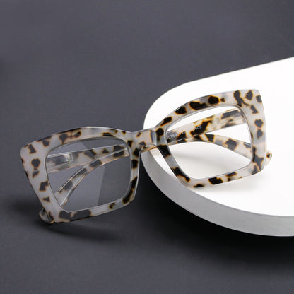 Reading Glasses for Women 7 Pack - Large Square Frame with Spring Hinges Vintage Print Design +1.0 to +4.0 Magnification, Durable PC Frame Comfortable Fit Stylish Readers for Everyday Use