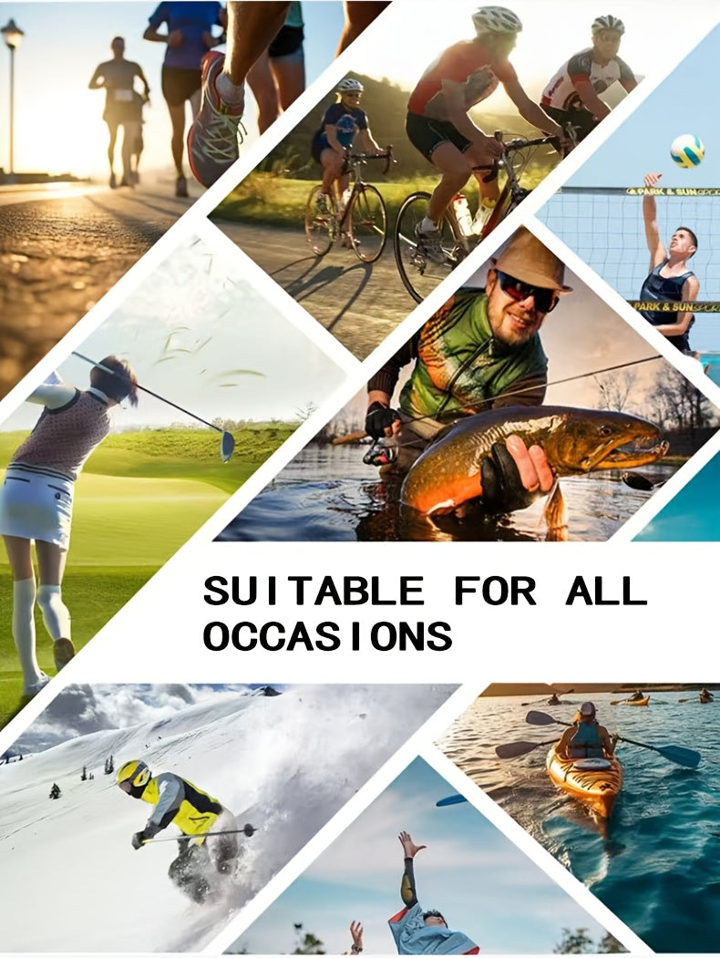 Polarized Sports Sunglasses 4 Pack – HD Lenses Cross Frame Design for Men, Camouflage & Solid Color Combos, Multi-Light Condition Eyewear, Outdoor Driving Cycling Fishing Set