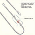 S925 Sterling Silver Women'S Necklace - Box Chain with Lobster Clasp, Dainty & Durable | Perfect for Pendants, 16-24 Inches Adjustable | Women'S Jewelry, Teen Trendy Accessory, Chain/Necklace | Christmas Gift | Local Warehouse