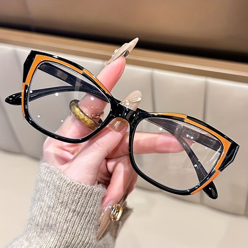 4 Pairs Of Anti-blue Light Reading Glasses, with Retractable Spring Temple, Cat Eye Design, Looking Reading Glasses, 1.0X 4.0X Available