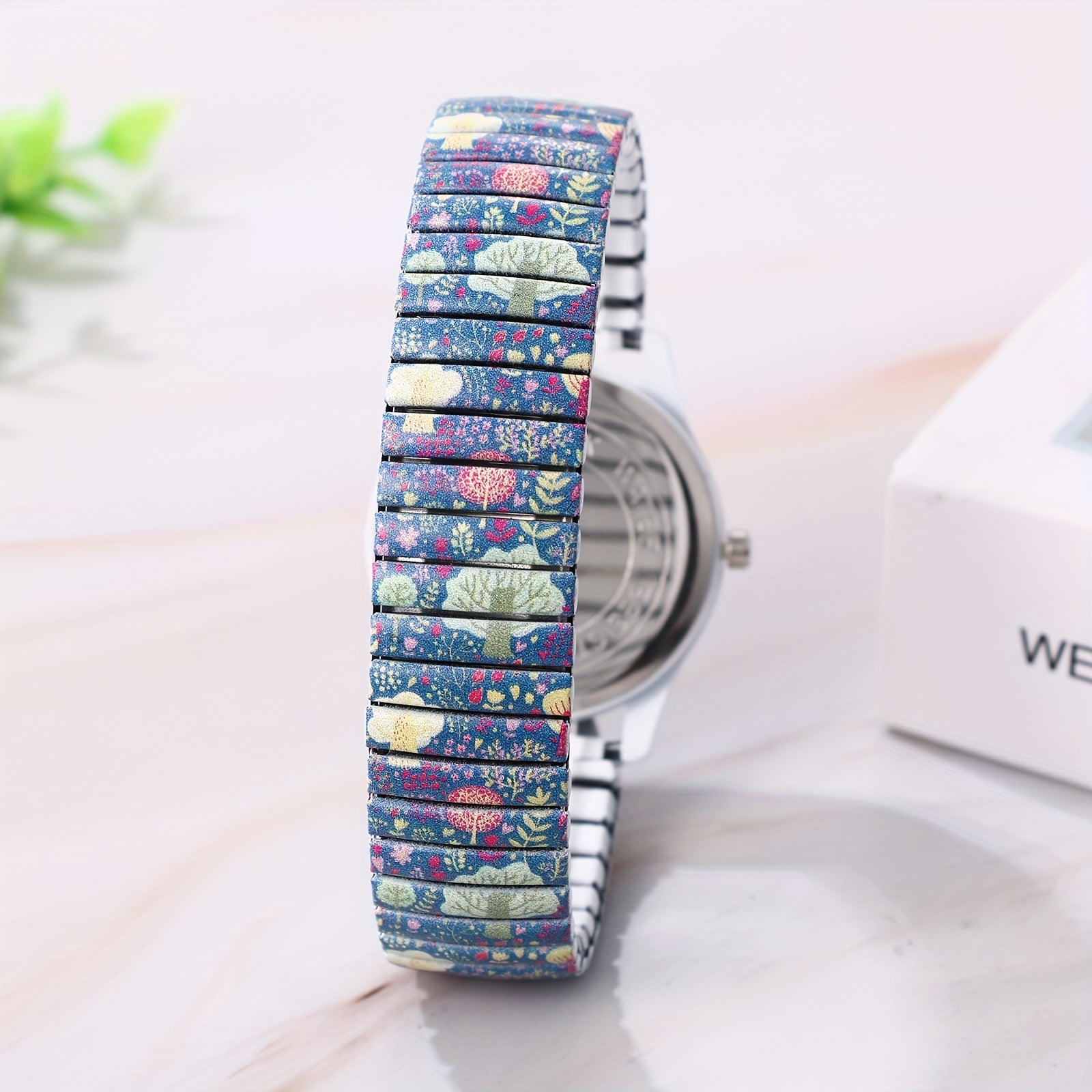 Bohemian Analog Quartz Watch, Men'S And Women'S Printed Wristwatch, Starry Sunflower Tree of Life Stretch Band, Large Arabic Numerals Scale Dial, Clear And Easy to Read, Easy to Wear, Valentine'S Day Christmas Birthday Gift
