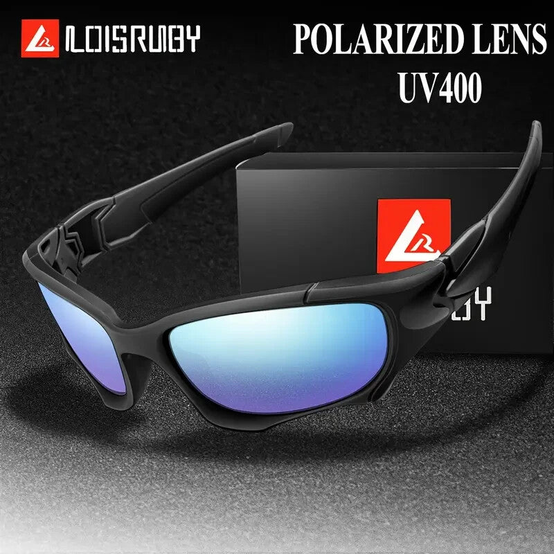 Polarized Sports Sunglasses UV400 - Lightweight PC Wrap Frame for Men Women, Anti-Glare Cycling Running Hiking Driving Sunglasses, Durable Outdoor Athletic Eyewear in Multiple Colors