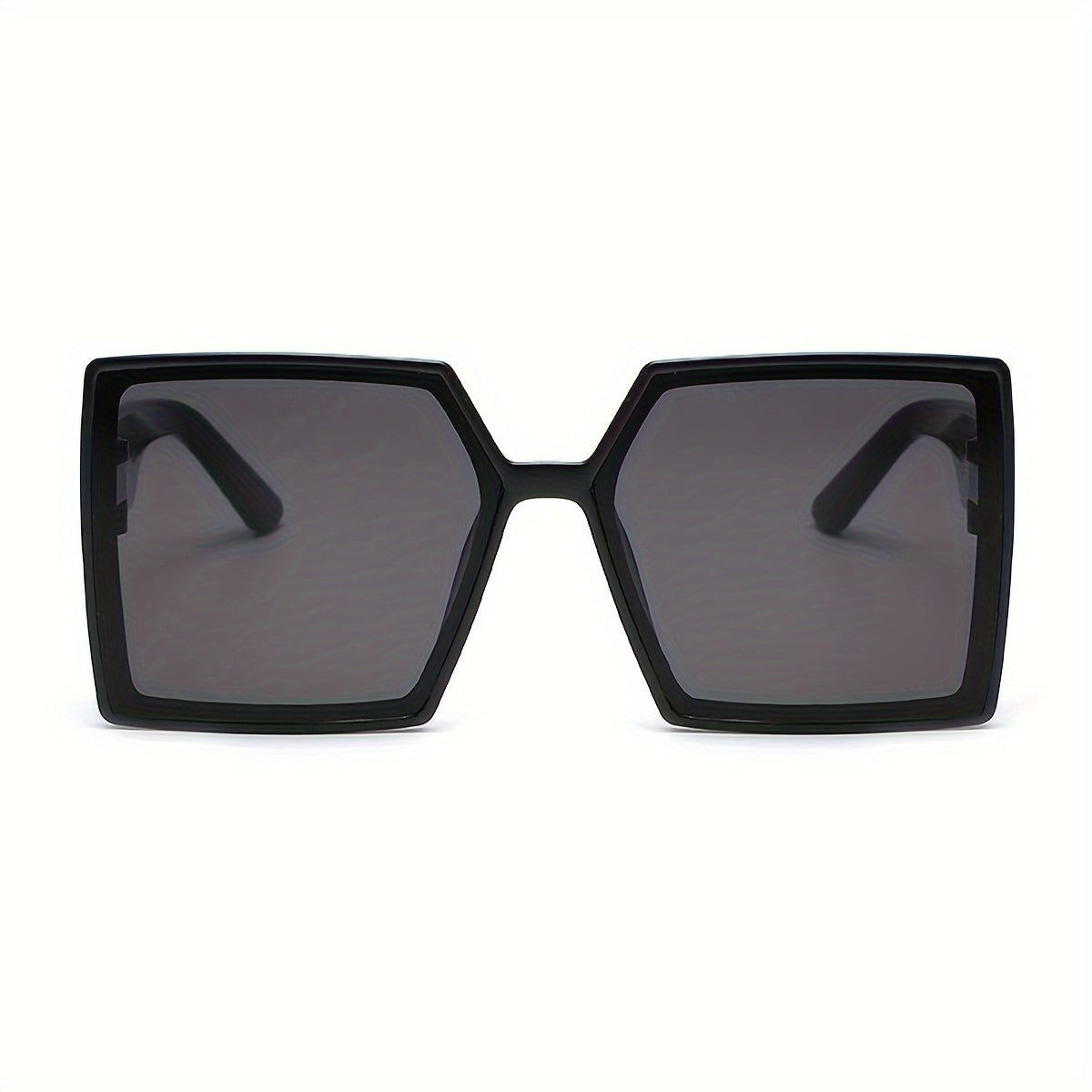 Oversized Fashion Glasses for Women Black Gray Dramatic High-End Luxury Style Statement Eyewear Bold Chic Frames for Daily Wear Street Style Photography