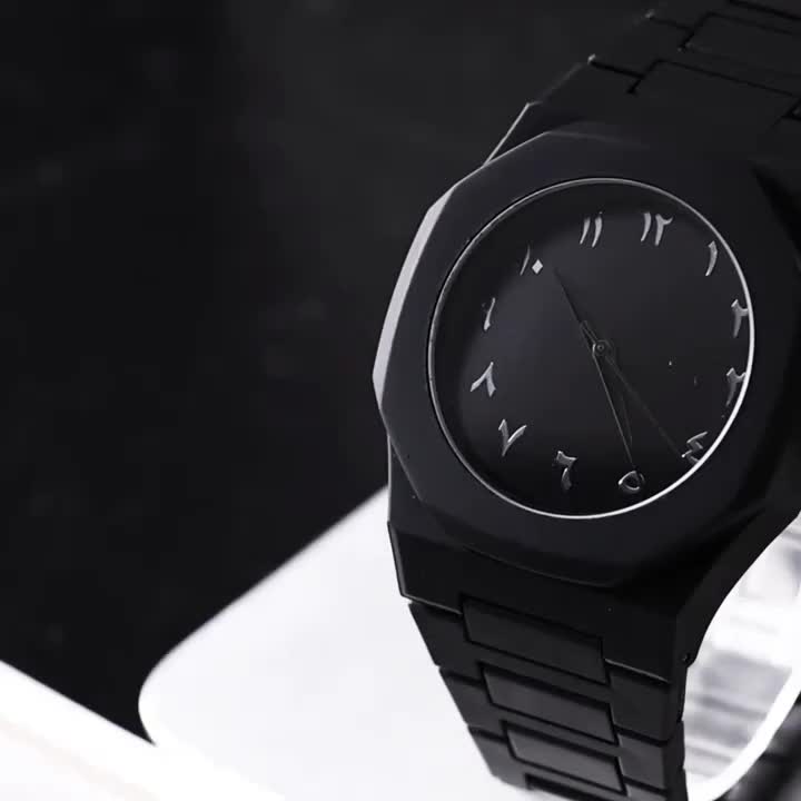[Birthday, Valentine's Day] 4pcs Watches For Men Set, Fashionable Men's Black And Cool Mens Watches, Quartz Movement Mens Watches, Mens Watches For Men & 1pc Necklaces, Bracelet, Ring Mens Jewelry For Men Set, Birthday, Valentine's Day Season Perfect Gift