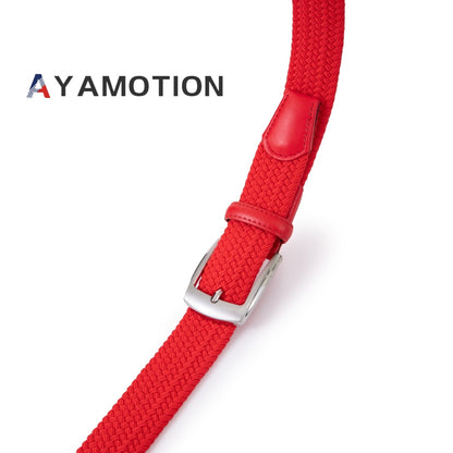 Ratchet Belt for Men & Women - Stretch Woven Elastic Braided, Auto Buckle, 32 Adjustments, Sizes S-XL, 5 Colors, Golf Wedding School Gift