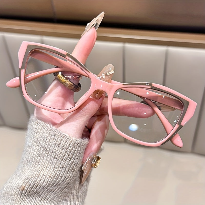 4 Pairs Of Anti-blue Light Reading Glasses, with Retractable Spring Temple, Cat Eye Design, Looking Reading Glasses, 1.0X 4.0X Available